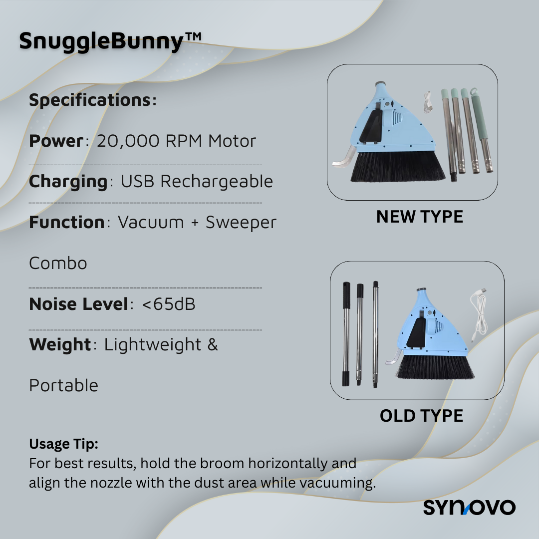 SwiftSweep™ USB Vacuum Broom