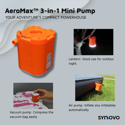 AeroMax™ 3-in-1 Mini Pump