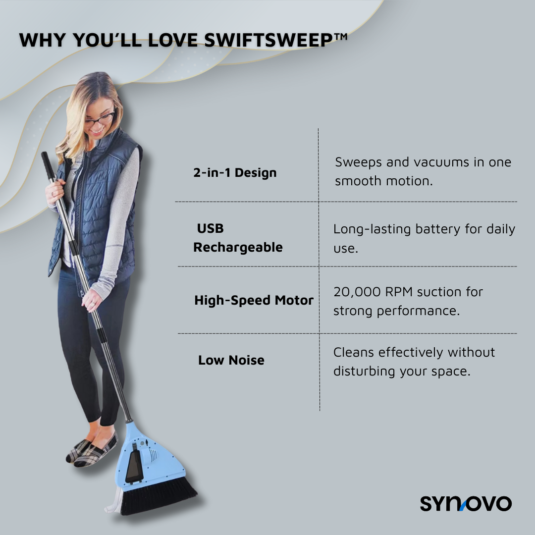 SwiftSweep™ USB Vacuum Broom