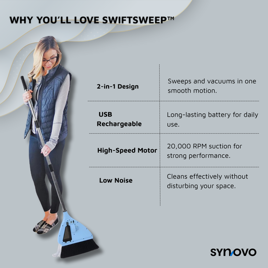 SwiftSweep™ USB Vacuum Broom