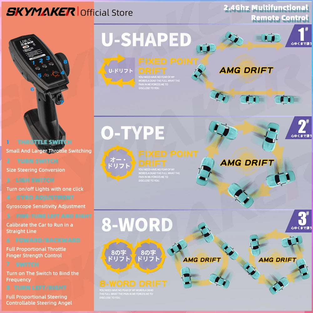DriftX™ RC Car 1/18