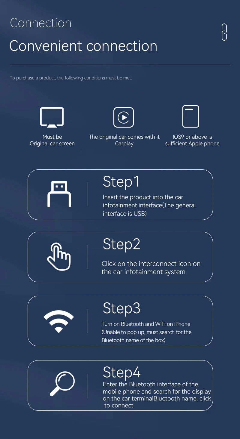 AutoCast™ SmartBox Wireless CarPlay Adapter