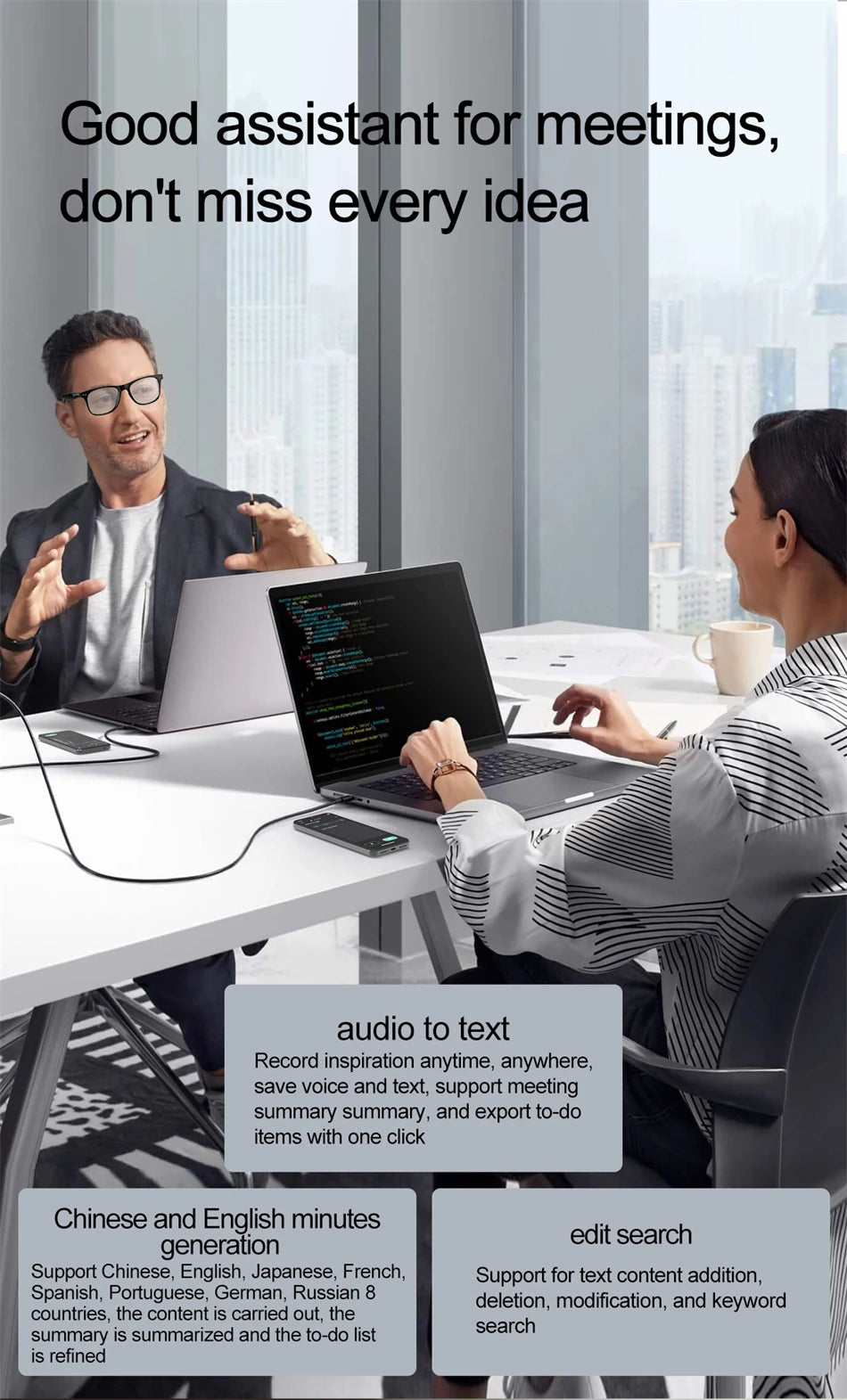 TransLens™ AI Smart Translate Glasses