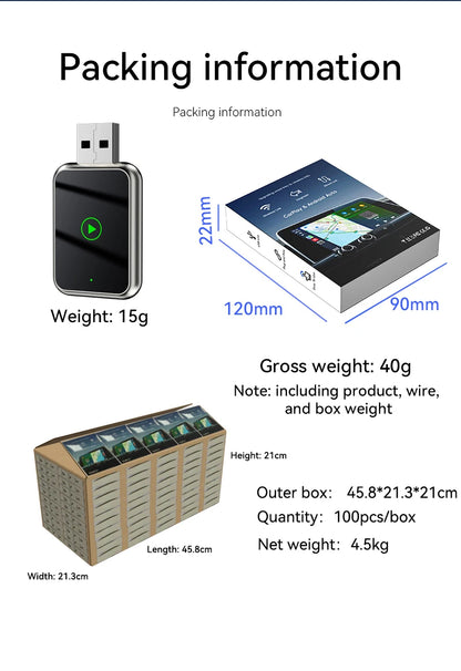 AutoCast™ SmartBox Wireless CarPlay Adapter
