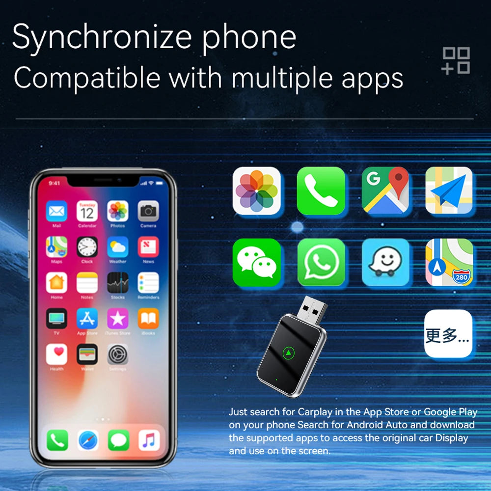 AutoCast™ SmartBox Wireless CarPlay Adapter