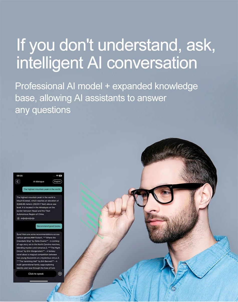 TransLens™ AI Smart Translate Glasses