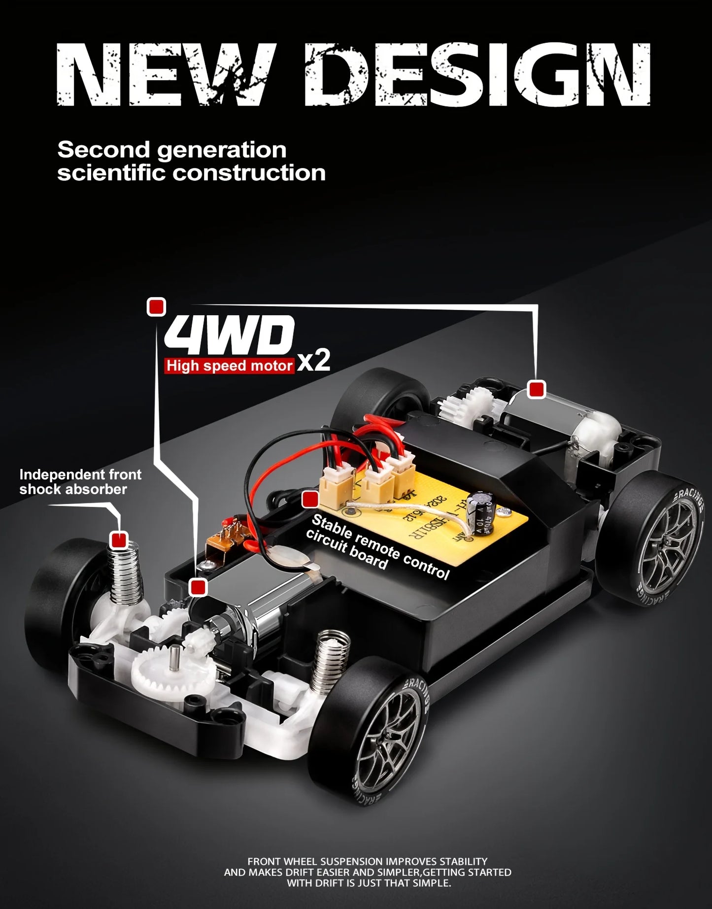 TurboRacer™ 1:24 4WD RC Car
