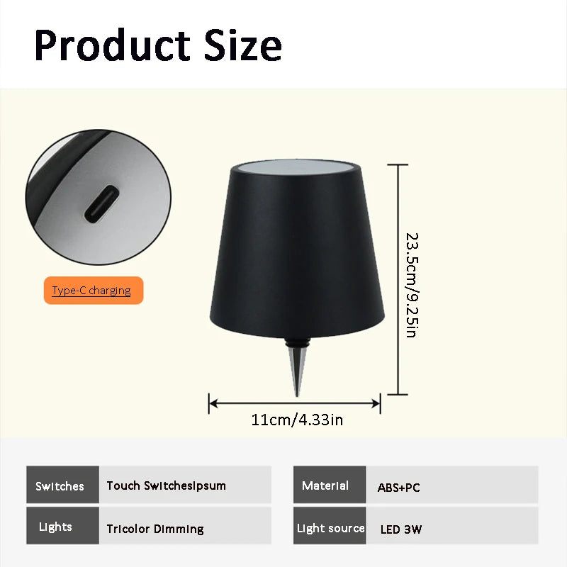 GlowBottle™ Touch Table Lamp