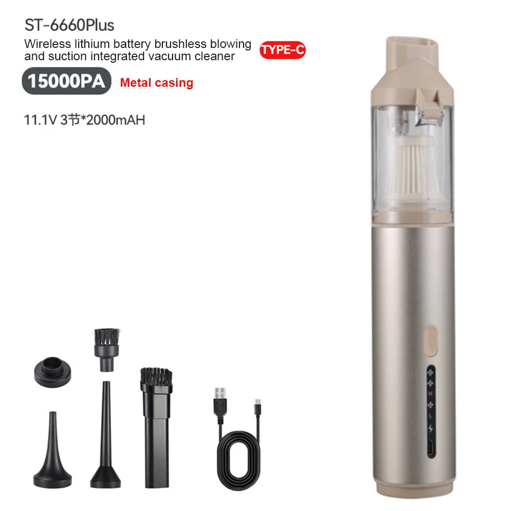 TurboClean™ 15000PA Car Vacuum