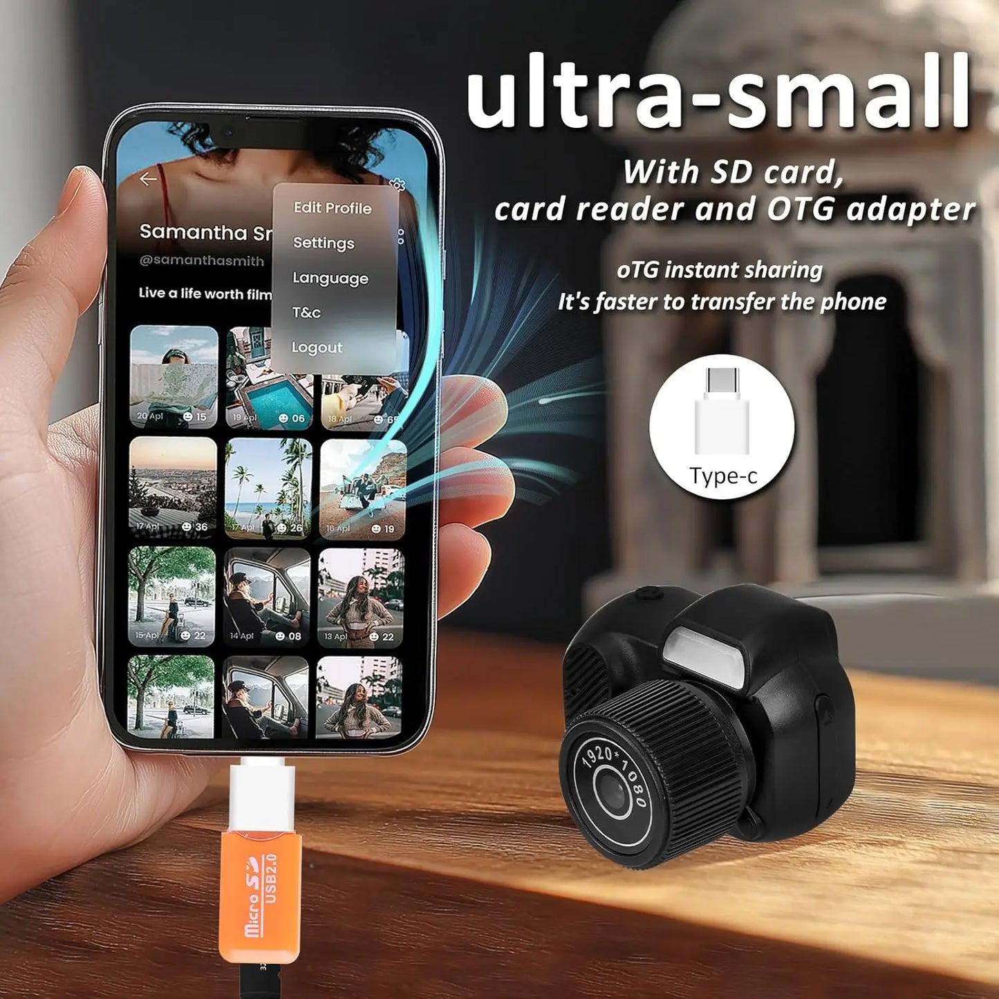 MiniCam™ Keychain Body Camera