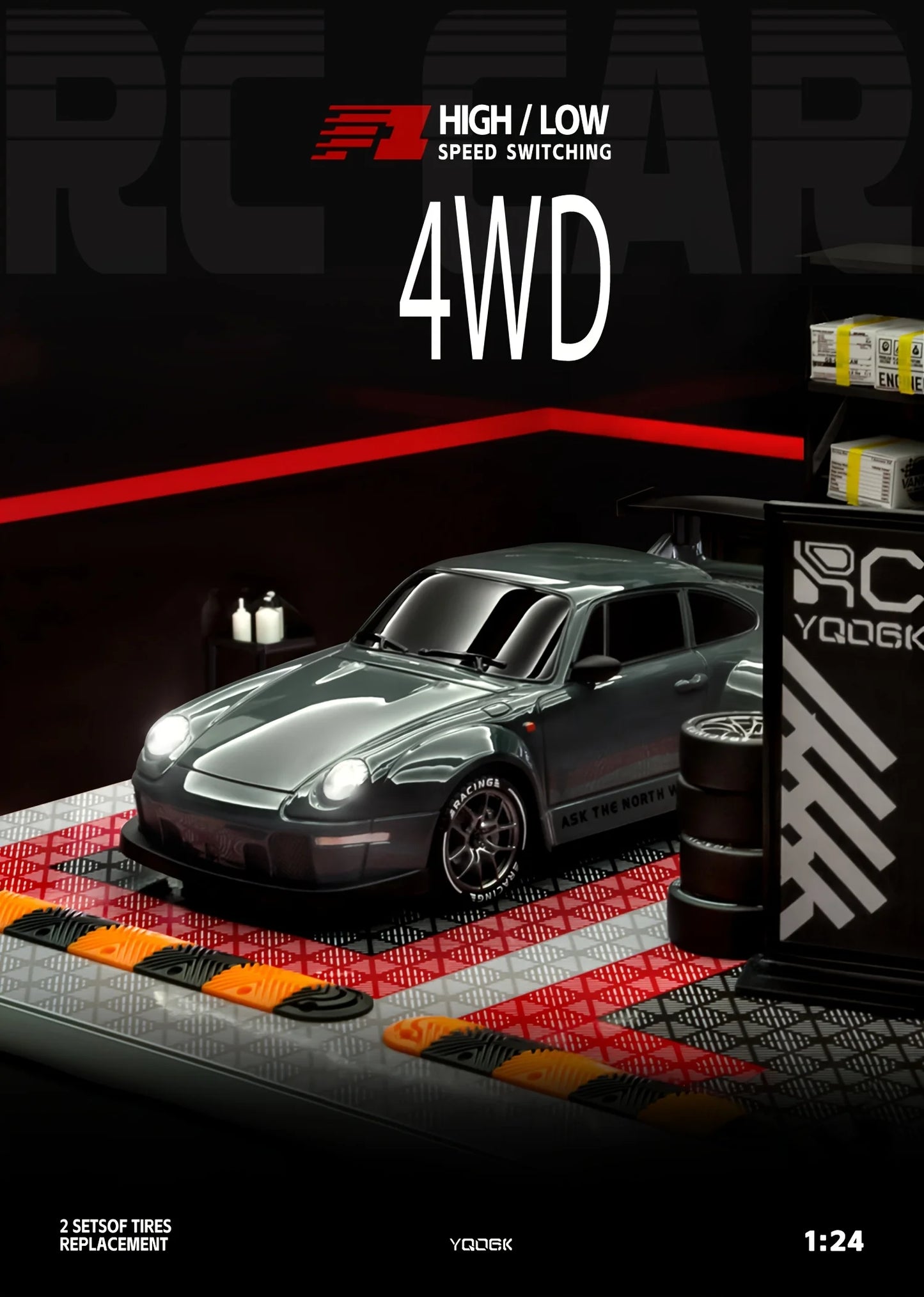 TurboRacer™ 1:24 4WD RC Car