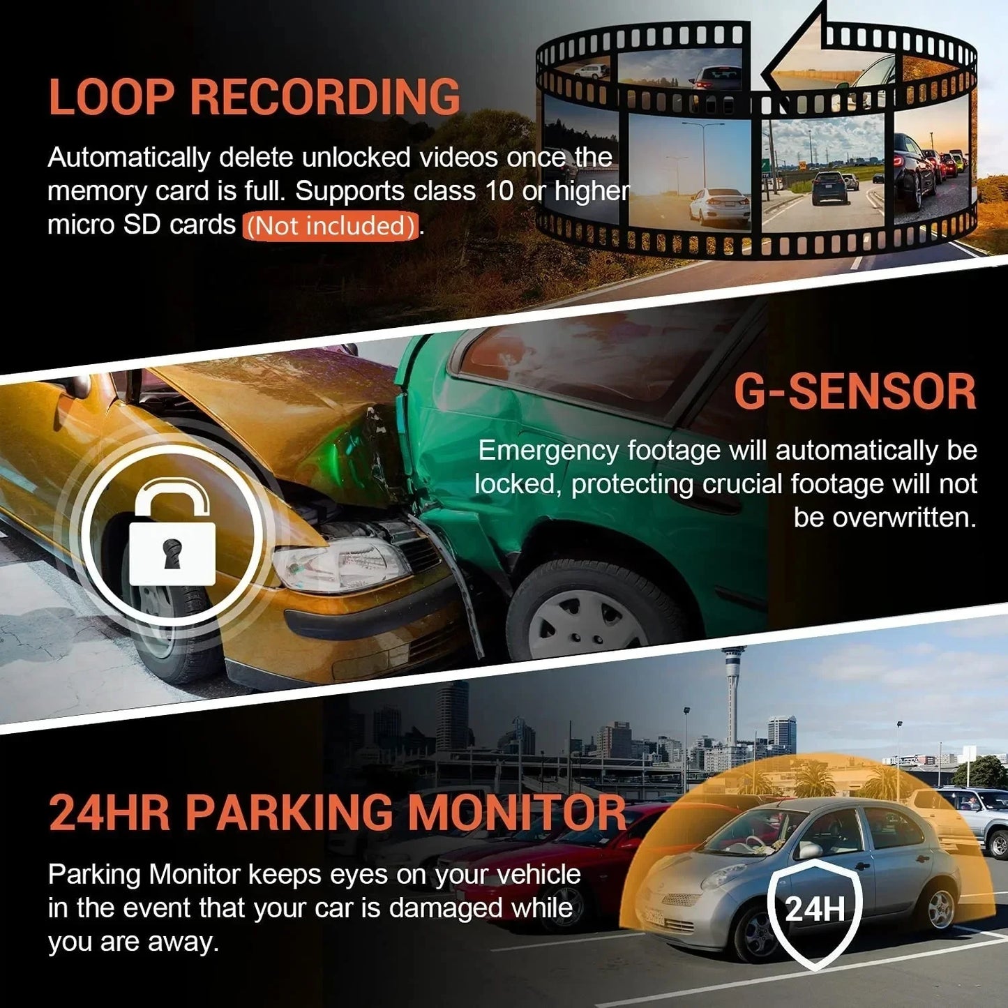 RoadGuard™ WiFi Dash Cam