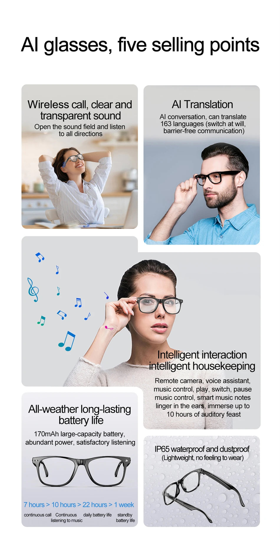 TransLens™ AI Smart Translate Glasses